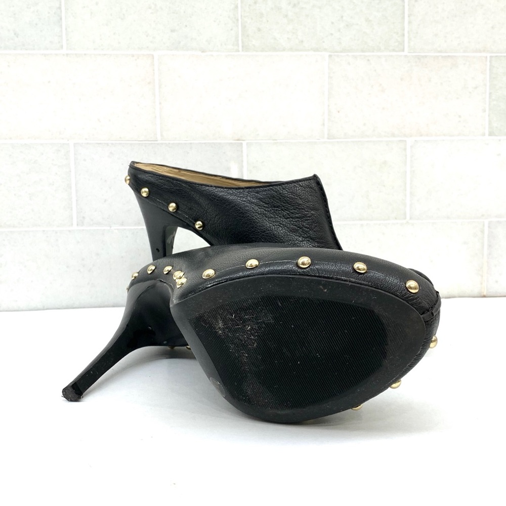 Bcbgeneration Black Leather Clogs - image 3